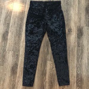 Express Crushed Velvet Leggings | Size Large